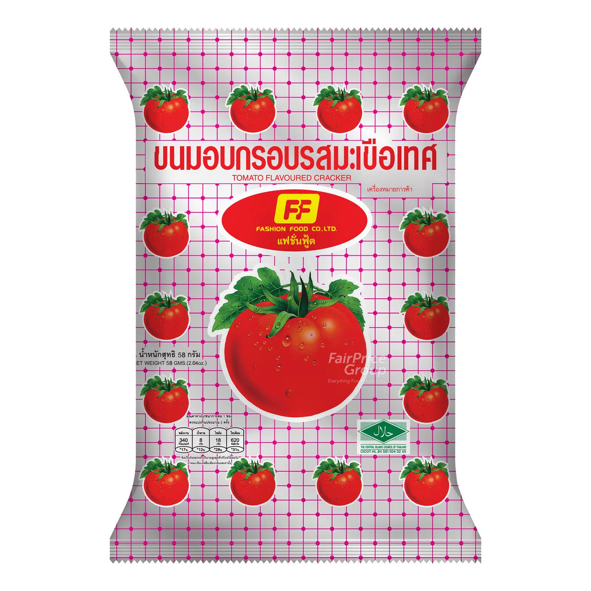 FF TOMATO / PAPRIKA / MAKI DURIAN CRACKERS 58G