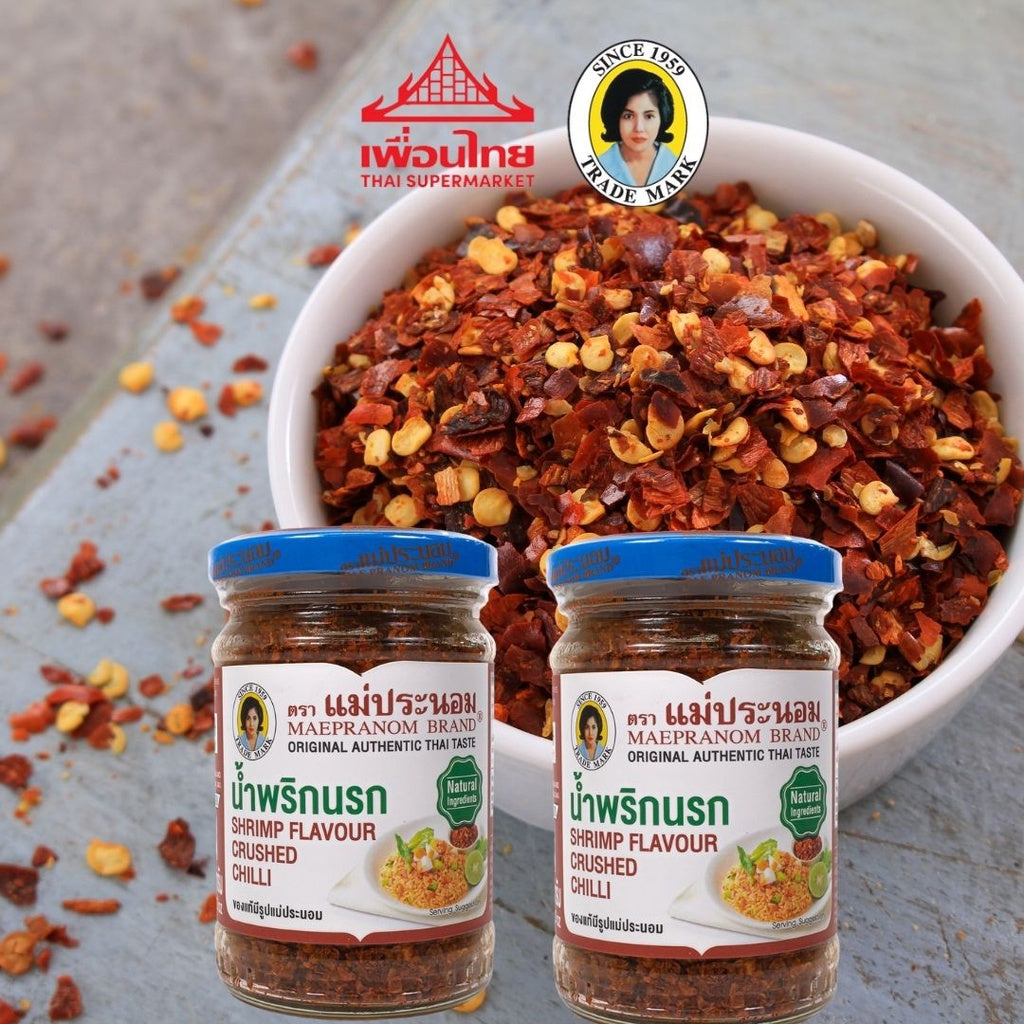 MAEPRANOM SHRIMP FLAVOUR CRUSHED CHILLI 134G [ HALAL ]
