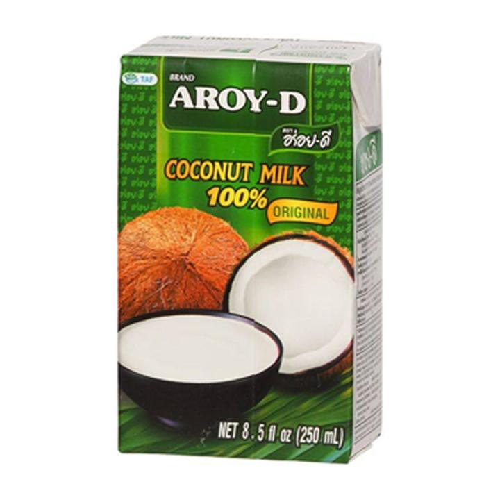 AROY-D BRAND COCONUT MILK 100% ORIGINAL 250ml/500ml/1000ml [ HALAL ]