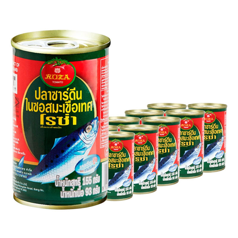ROZA TOMATO SARDINES IN TOMATO SAUCE 155G HALAL