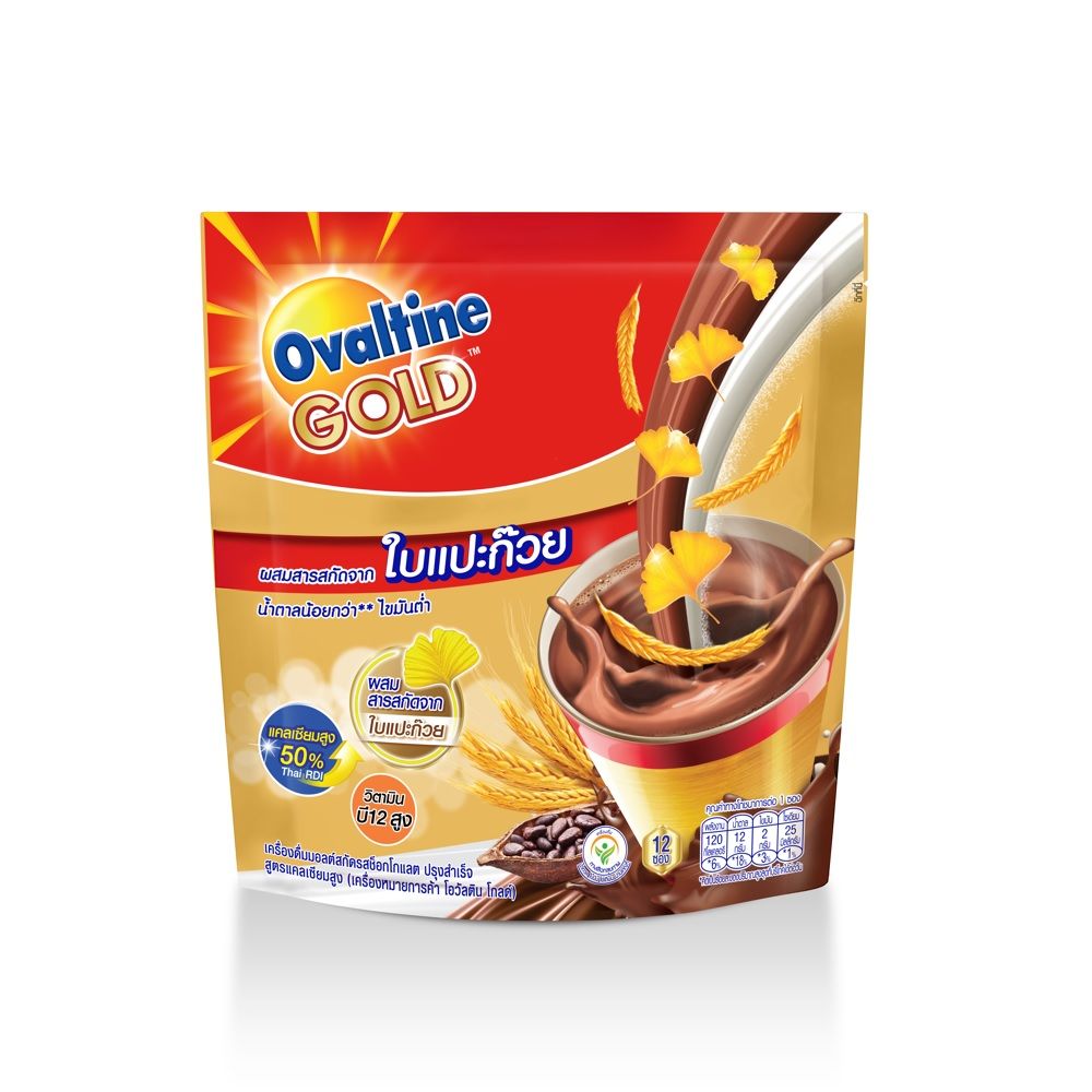 OVALTINE GOLD CHOCOLATE MALT MIX GINGO 360G [30GX12S] HALAL