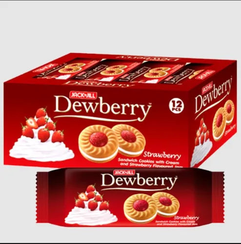Sandwich Cookies with Cream and Strawberry | Cream and Blueberry Flavored