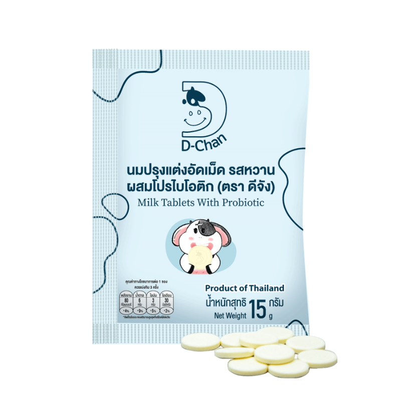 D-CHAN MILK TABETS WITH PROBIOTIC | MILK CALCIUM AND PROBIOTIC 15G