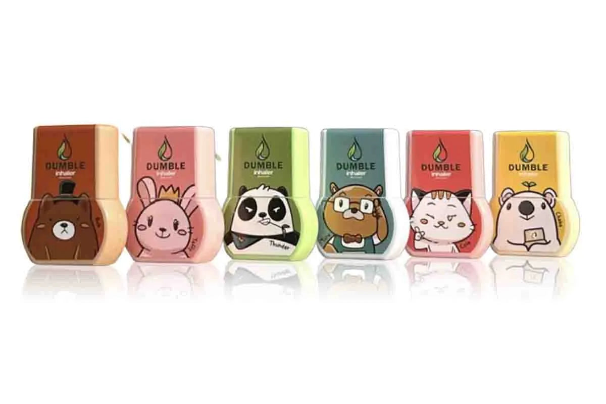 Dumble Herbal Inhaler Cute Cartoon Animal Double Hole 10ml