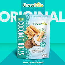 GREEN VILLE CRISPY COCONUT ROLLS 70G HALAL