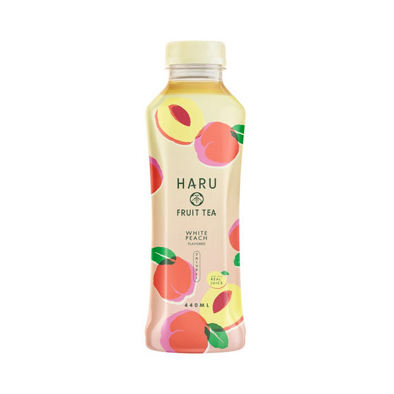 HARU FRUIT TEA WHITE PEACH | MANDARIN ORANGE FLAVOR 440ML