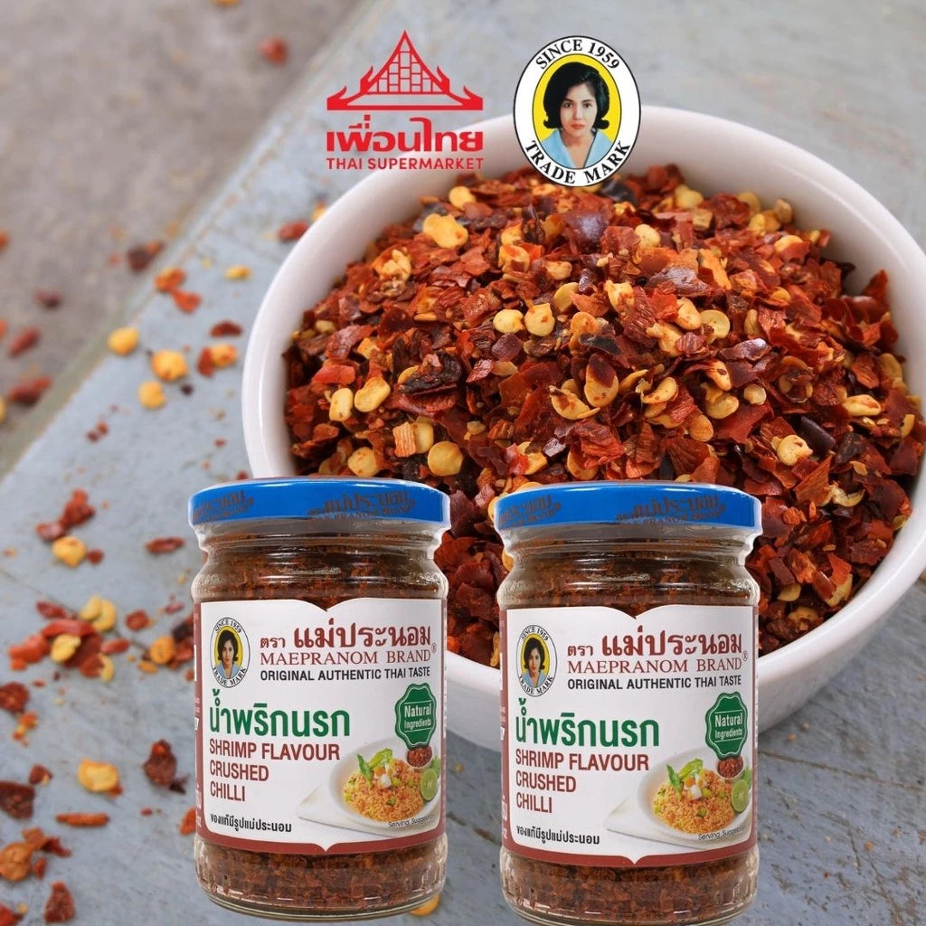 MAEPRANOM - SHRIMP FLAVOUR CRUSHED CHILLI 134G