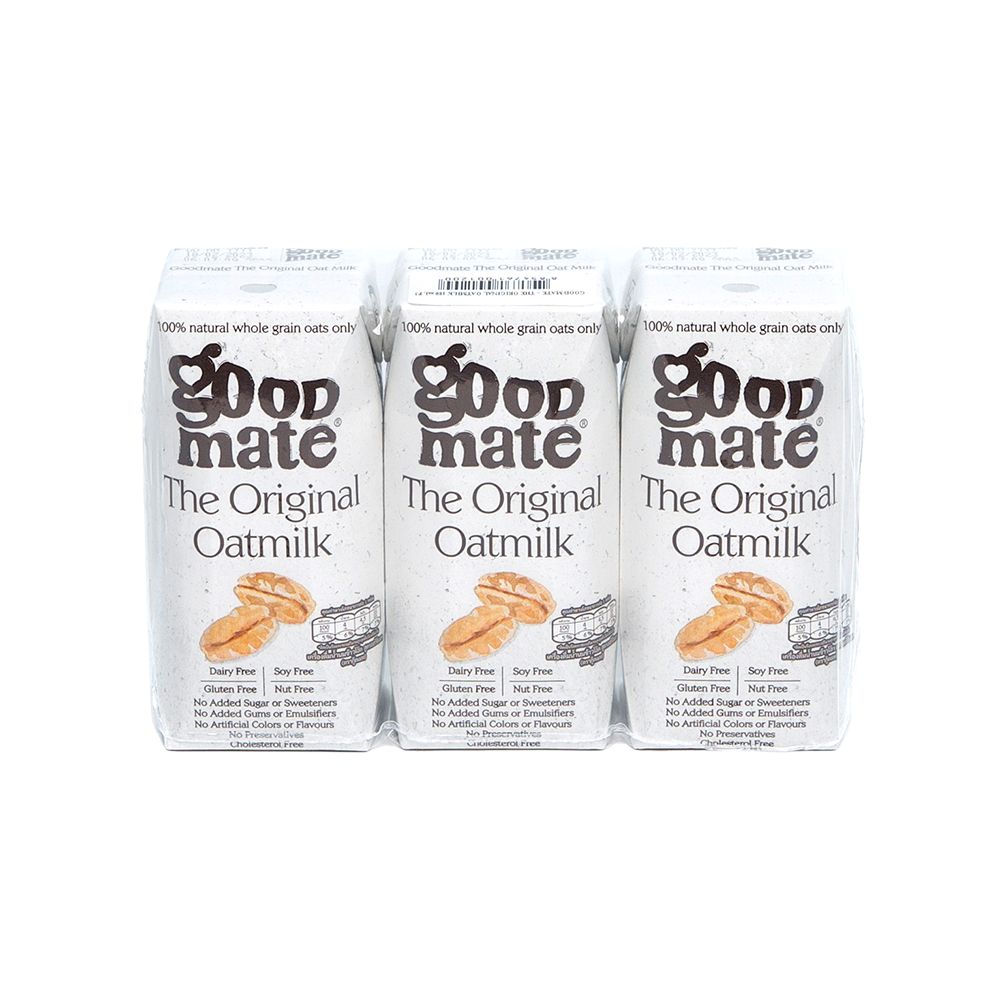 GOOD MATE OAT MILK [180MLX3S] ORIGINAL/ ZERO SUGAR /CHOCOLATE DELUXE/STRAWBERRY AMAOU