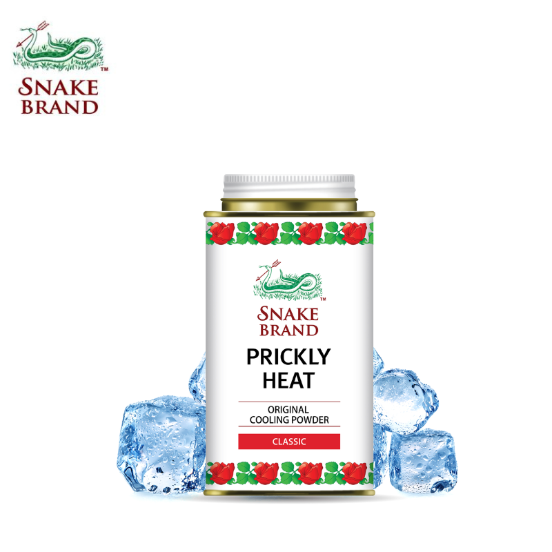 Snake Brand Prickly Heat Cooling Powder (140g)