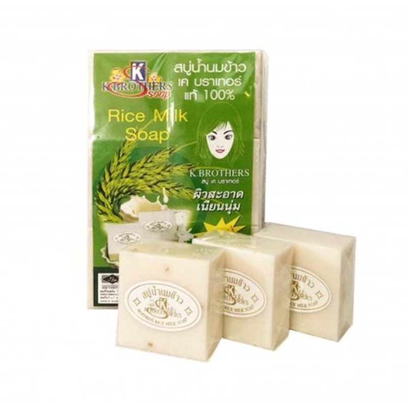 K BROTHERS RICE MILK SOAP ( 12PCS )