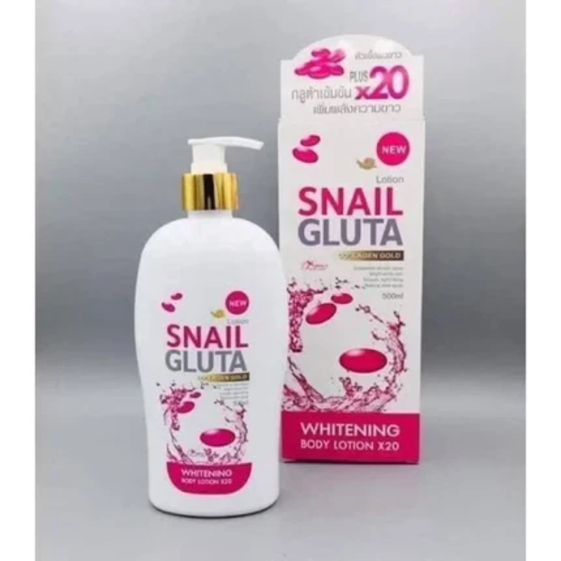 Snail Gluta Collagen Gold Body Lotion Anti-Wrinkle Collagen Alpha Arbutin 500ml