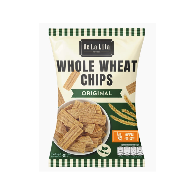 De La Li Ta WHOLE WHEAT CHIPS ORIGINAL | SMOKY BBQ 70GM