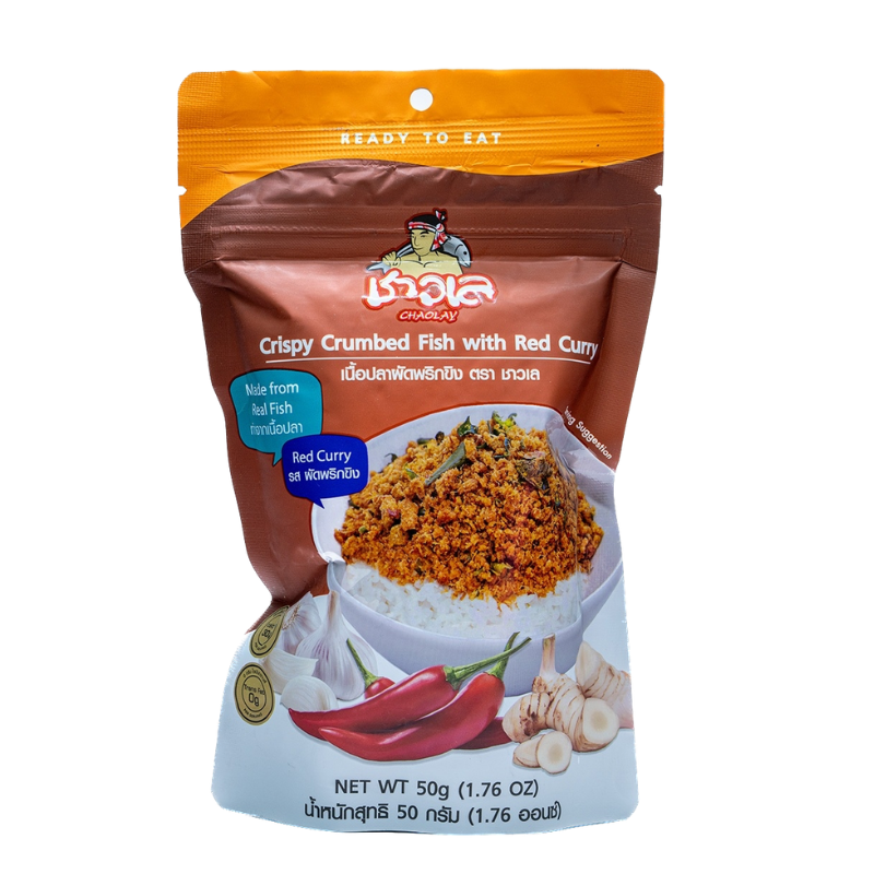 CHAOLAY CRISPY CRUMBED FISH WITH RED CURRY | BASIL 50G [HALAL]