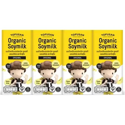 TOFUSAN ORGANIC SOY MILK ORIGINAL | LOW SUGAR 180MLX4S