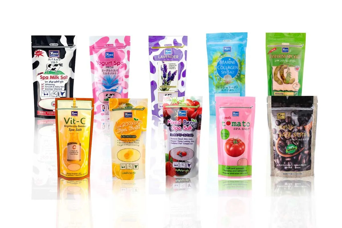 YOKO SPA Bath Salt - Body Scrub, Milk Protein, Vitamin E, 300g