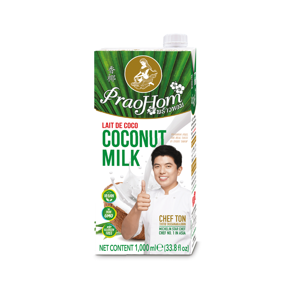 PRAOHOM BRAND COCONUT MILK 100% 1000ML [HALAL]