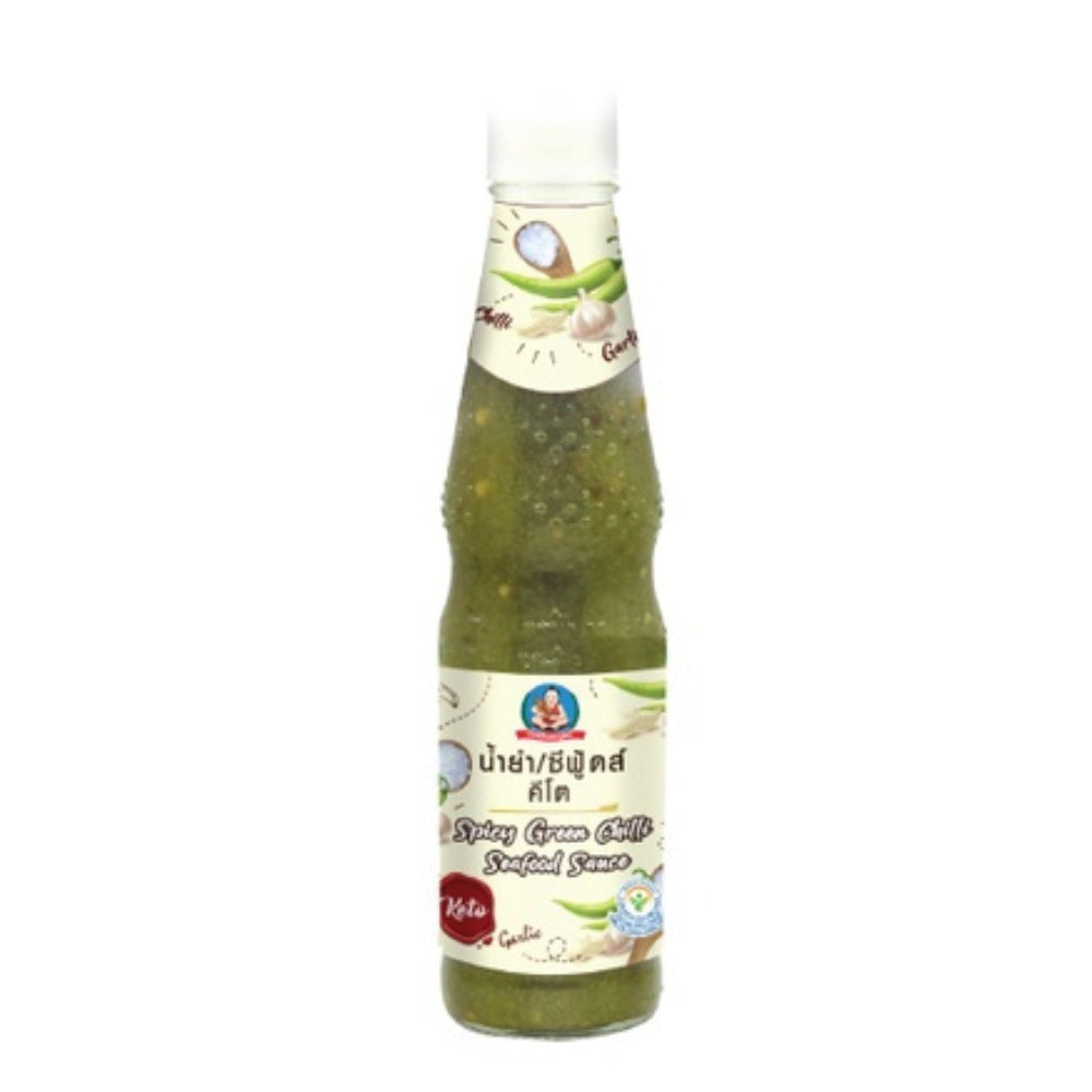 HEALTHY BOY BRAND SPICY GREEN CHILLI SEAFOOD SAUCE 0% SUGAR ADDED [KETO]350G HALAL