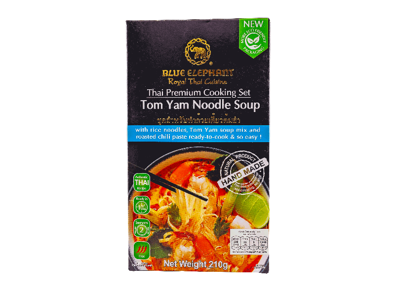 BLUE ELEPHANT ROYAL THAI CUISINE COOKING SET TOM YUM NOOALE SOUP 210G HALAL