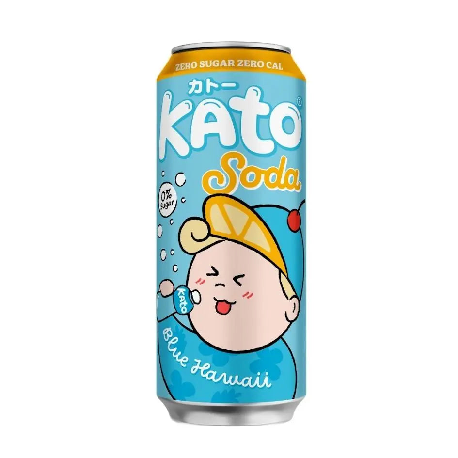 KATO SODA blue Hawaii | Lychee | Grape Sparkling Flavor