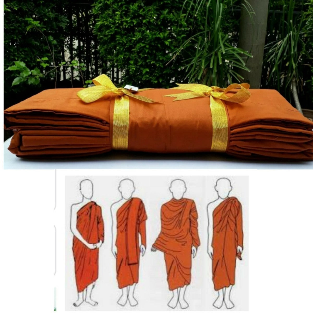 YELLOW ROBE MONKS CLOTHS