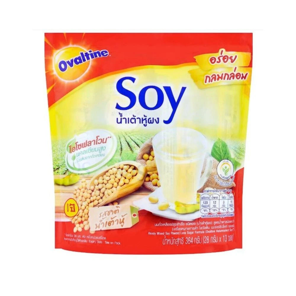 OVALTINE SOY READY MIXED SOY POWDER [LESS SUGAR] HALAL 364G [28GX13S]