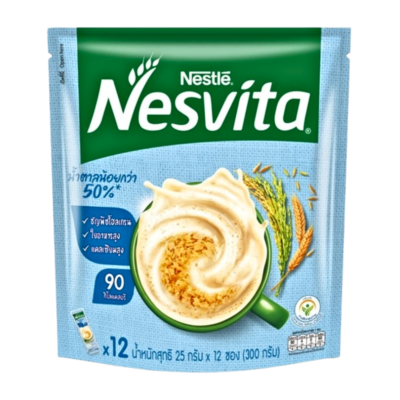 NESTLE NESVITA ACTIFIBRAS CEREAL BEVERAGE [ LOWER SUGAR ] 300G [25GX12S]HALAL