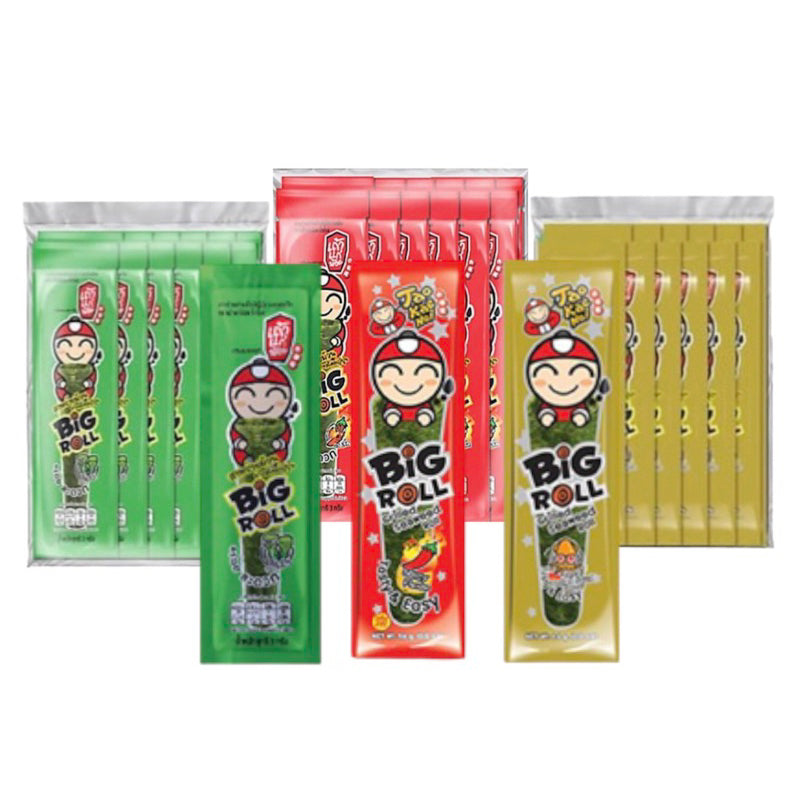 TAOKAE NOI BIG ROLL BRAND GRILLED SEWEED 1 PACK x 12 SACHETS