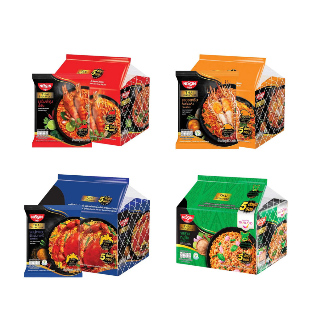 NISSIN THAI SIGNATURE INSTANT NOODLE 72gX5S [360G]