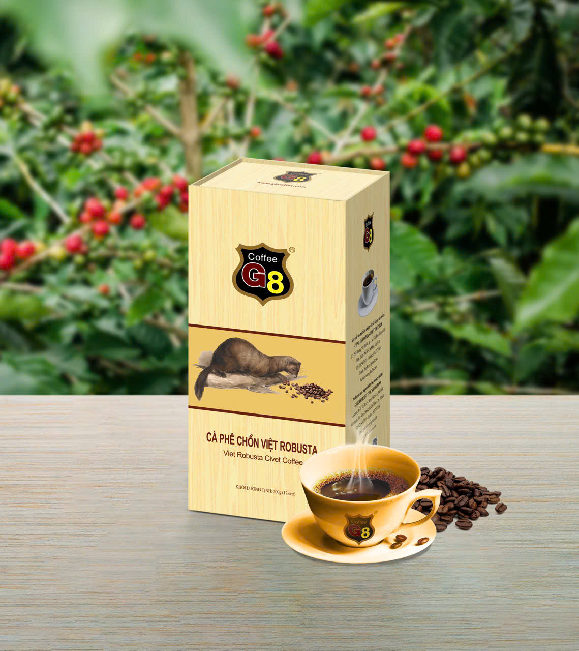 Coffee G8 Viet Robusta Civet Coffee
